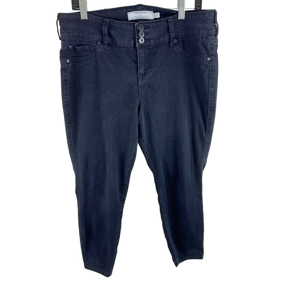 Torrid Black High Rise Skinny‎ Denim Jegging Jeans Size 16XS
